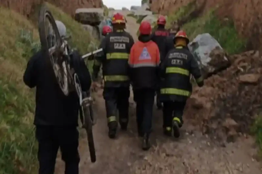 Ciclista muerto en Mar del Plata
