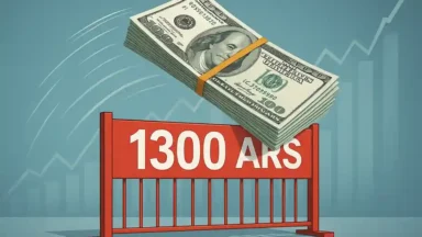 El dólar supera los 1.300 pesos en el Banco Nación