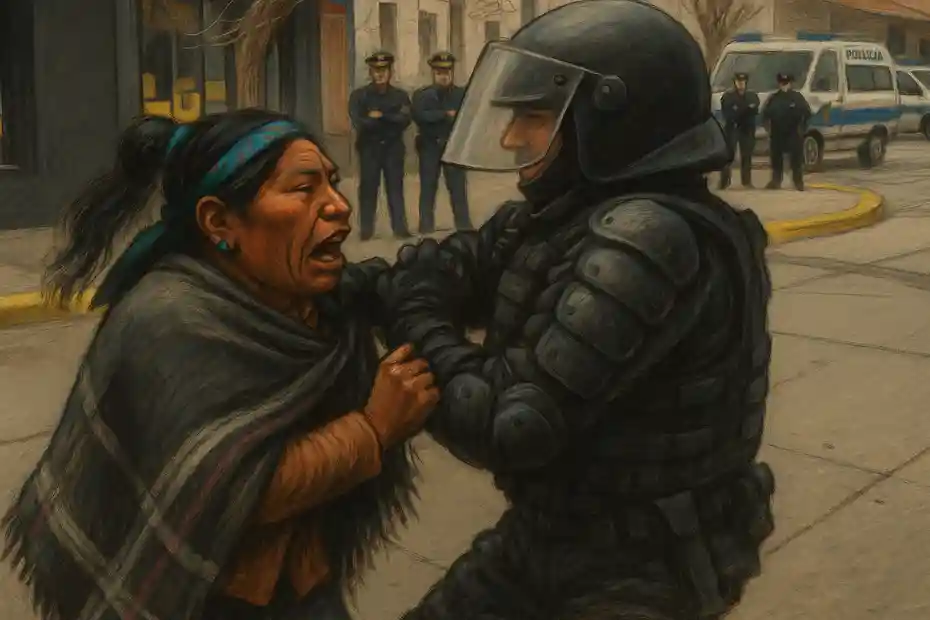 Represión mapuche en Neuquén
