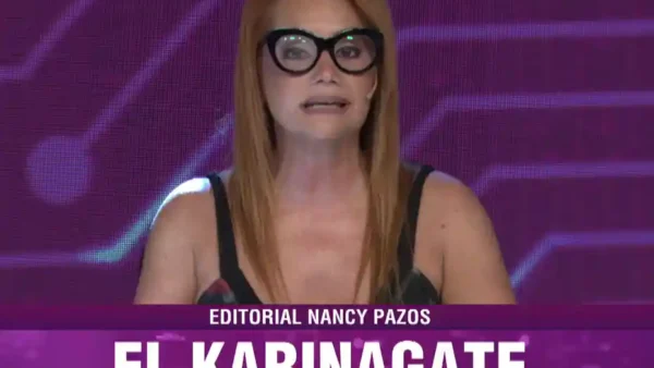 El Karinagate Nancy Pazos aseguró que Milei es un rey que está desnudo