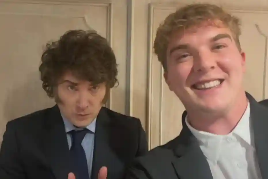 Hayden Davis y Javier Milei