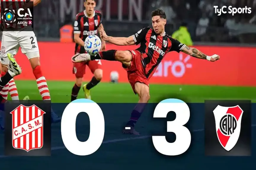 River goleó a San Martín de Tucumán