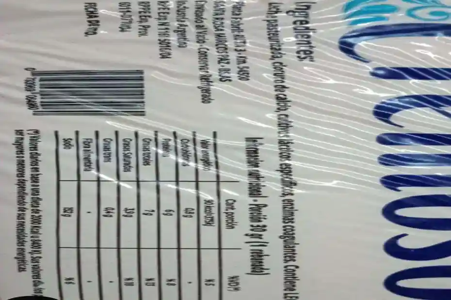 Queso Cremoso, marca Quesos y Lácteos La Agustina