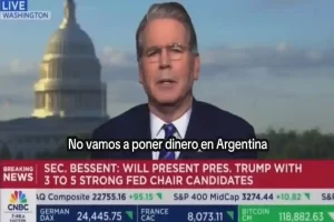 No vamos a poner dinero en Argentina