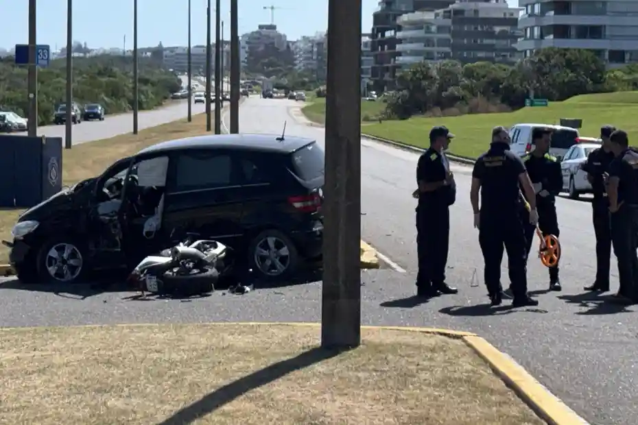 Siniestro de tránsito fatal en Punta del Este