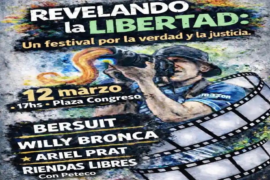 Fabián Grillo: Este jueves vamos a estar en el festival “Revelando la Libertad” por la verdad y la justicia. 