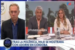 Marcelo Bonelli criticando a Manuel Adorni por el vuelo privado