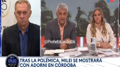Marcelo Bonelli criticando a Manuel Adorni por el vuelo privado