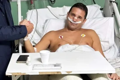 Federico Pelli tras la agresión sufrida durante un piquete en Tucumán