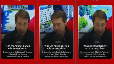 Eduardo Feinmann analizando datos de desocupación en Argentina Eduardo Feinmann desocupación