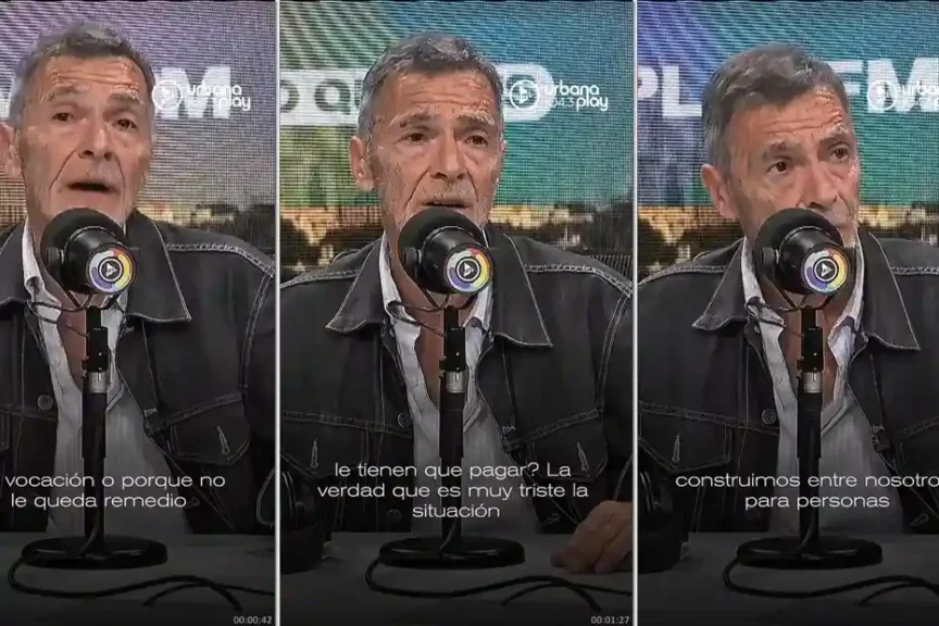 Gustavo Garzón durante su testimonio sobre la crisis en discapacidad en C5N