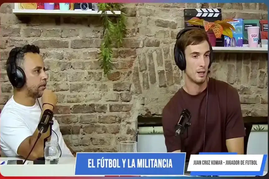 Juan Cruz Komar hablando sobre derechos humanos y actualidad política