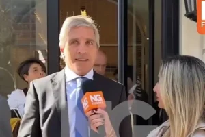 Luis Caputo durante declaraciones sobre clima de inversiones y rol de gobernadores