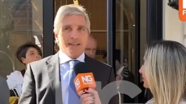 Luis Caputo durante declaraciones sobre clima de inversiones y rol de gobernadores