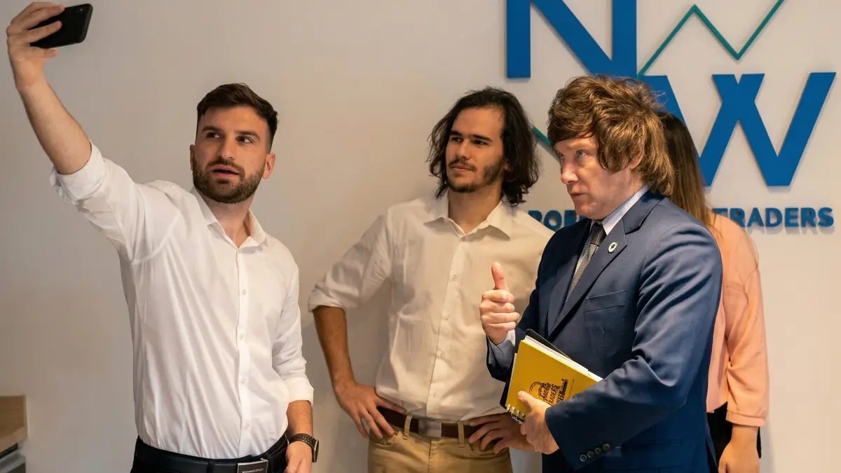 Javier Milei junto a Mauricio Novelli en video previo al caso LIBRA