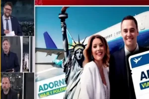 Nicolás Wiñazki analizando la polémica por el viaje de la esposa de Manuel Adorni