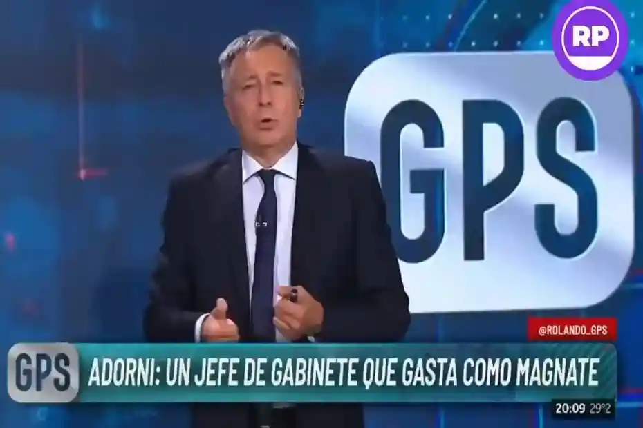 Rolando Graña durante el debate televisivo en el que lanzó la frase Lady Adorni