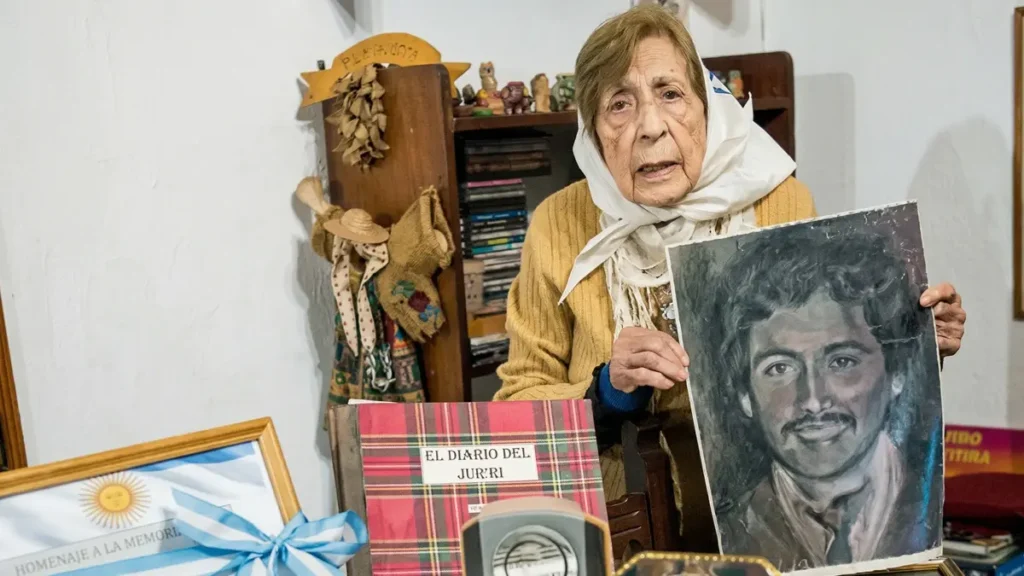 Retrato de Sara Luján referente de derechos humanos en Catamarca