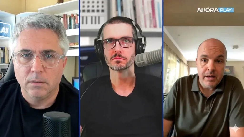 Sebastián Maril y Maximiliano Montenegro en una emisión sobre el fallo por YPF.