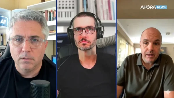 Sebastián Maril y Maximiliano Montenegro en una emisión sobre el fallo por YPF.