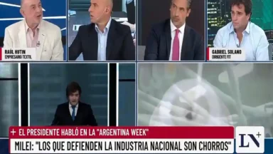 Fábrica textil en funcionamiento dentro del sector textil argentino