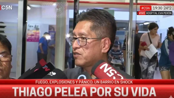 Hospital Eva Perón de Merlo donde permanece internado Thiago tras la explosión en Mariano Acosta