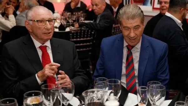 Víctor Hugo Morales junto a Ernesto Cherquis Bialo en una imagen de archivo