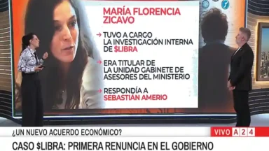 María Florencia Zicavo en contexto del caso $LIBRA y su renuncia en Justicia