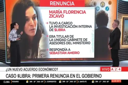 María Florencia Zicavo en contexto del caso $LIBRA y su renuncia en Justicia