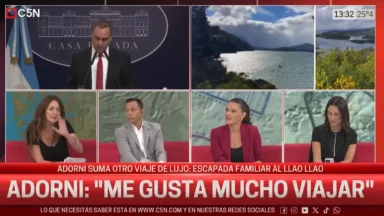 Manuel Adorni en contexto de informe sobre gastos y consumos