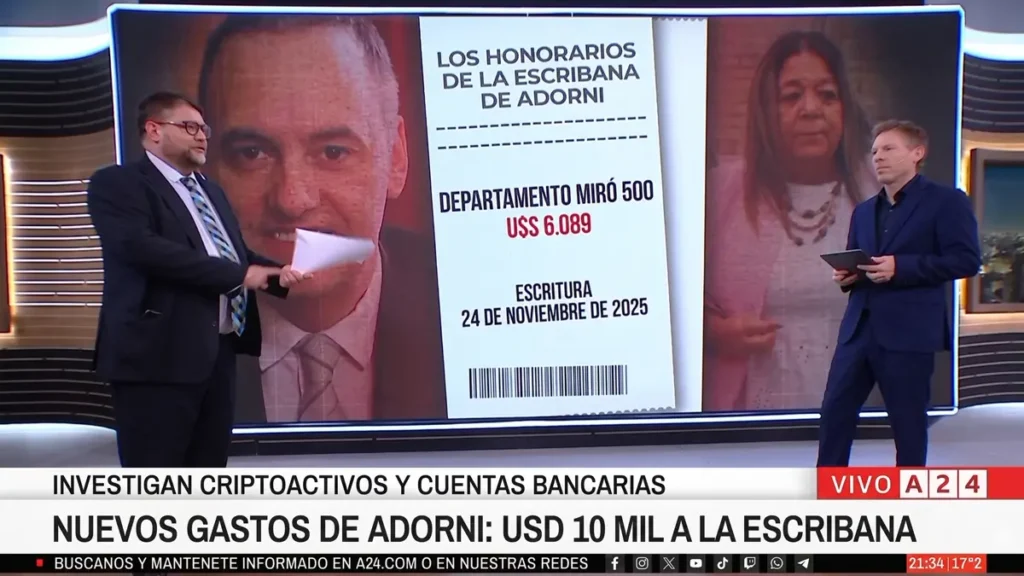 Los pagos en efectivo de Adorni bajo análisis tras el informe de A24.