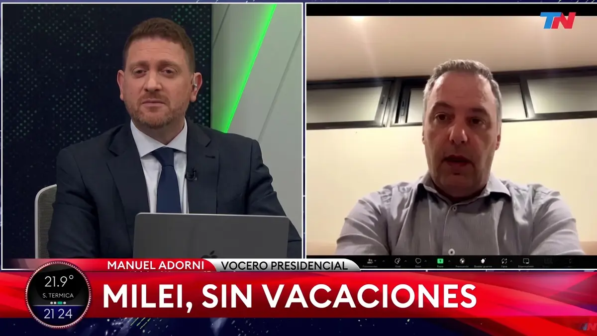 Las Vacaciones de Manuel Adorni vuelven al centro del debate tras viralizarse una entrevista sobre austeridad