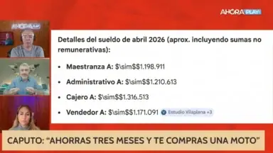 Matías Battista durante un análisis económico sobre salarios en Argentina