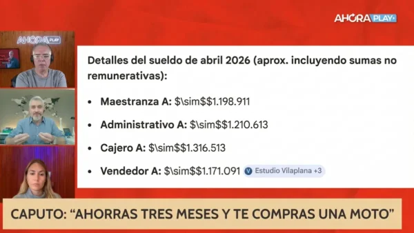 Matías Battista durante un análisis económico sobre salarios en Argentina