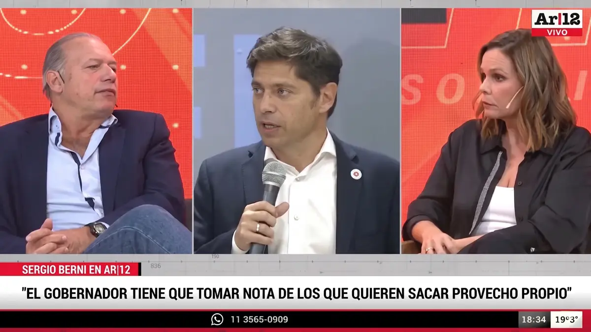 Sergio Berni habla sobre Cristina como jefa del peronismo y el futuro de Kicillof