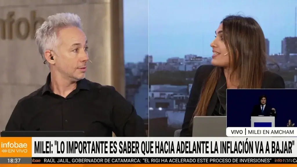 Debate entre Diego Iglesias y Malena de los Ríos sobre economía