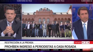 Feinmann criticó la pelea con la prensa.