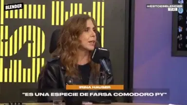 Irina Hauser hablando sobre el funcionamiento de Comodoro Py