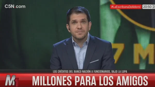 Alejandro Lerner muestra en C5N la lista de funcionarios con créditos del Banco Nación