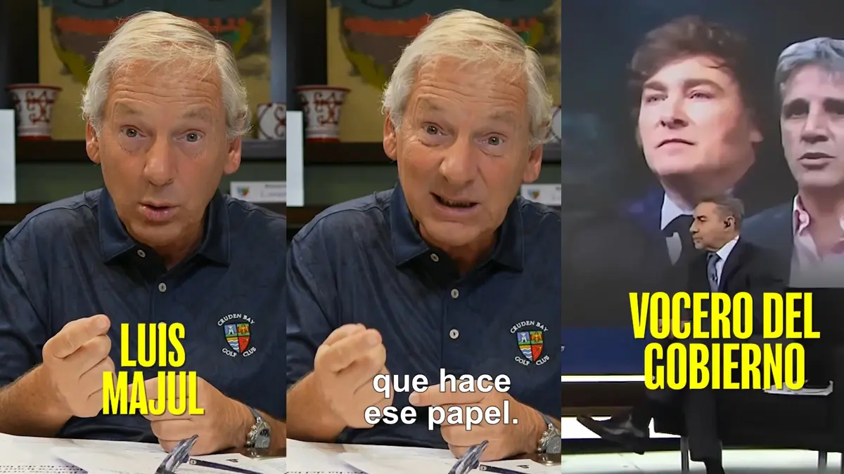 Marcelo Longobardi durante un análisis sobre la vocería del Gobierno