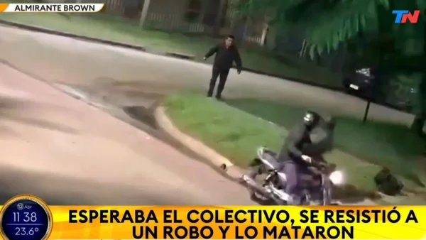 escena policial tras el ataque a Darío Gabriel Mansilla en Longchamps