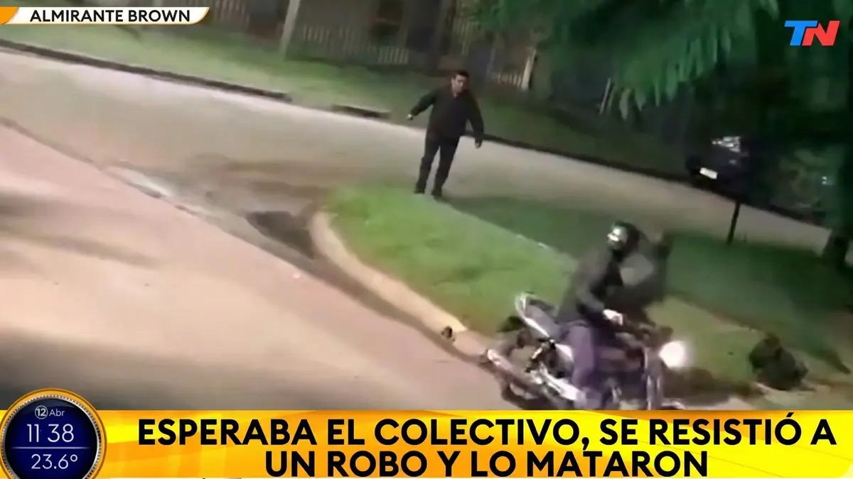 escena policial tras el ataque a Darío Gabriel Mansilla en Longchamps