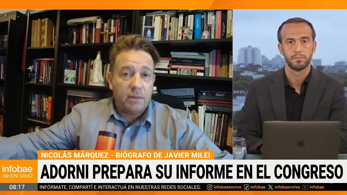 Nicolás Márquez pidió la renuncia de Adorni en una entrevista