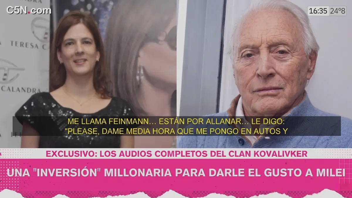 Florencia Pérez Roldán audio difundido en un programa de televisión
