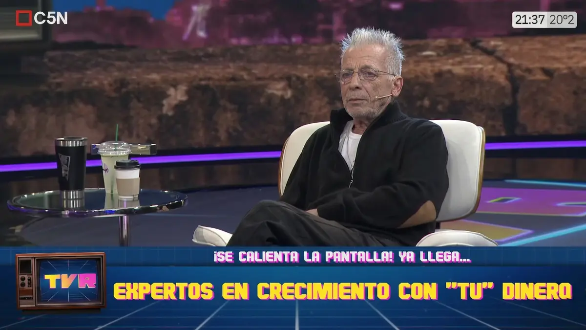 Gerardo Romano opinando en TVR sobre la situación social en Argentina