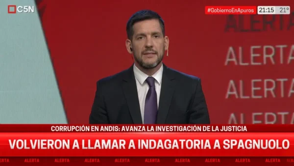 Diego Spagnuolo en contexto de investigación judicial por la causa ANDIS