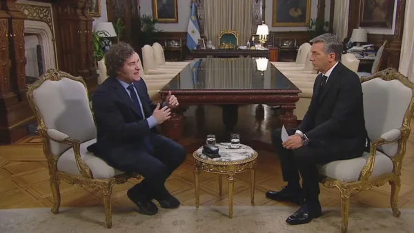 Franco Mercuriali presenta en TN un archivo de Javier Milei sobre corrupción