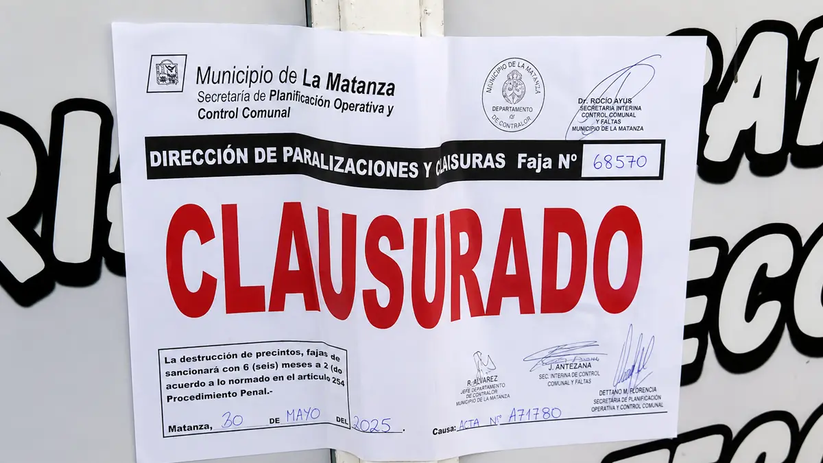 Fajas de clausura en la clínica ilegal investigada en González Catán