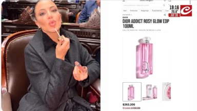 Un labial de “media jubilación” desató críticas a Virginia Gallardo