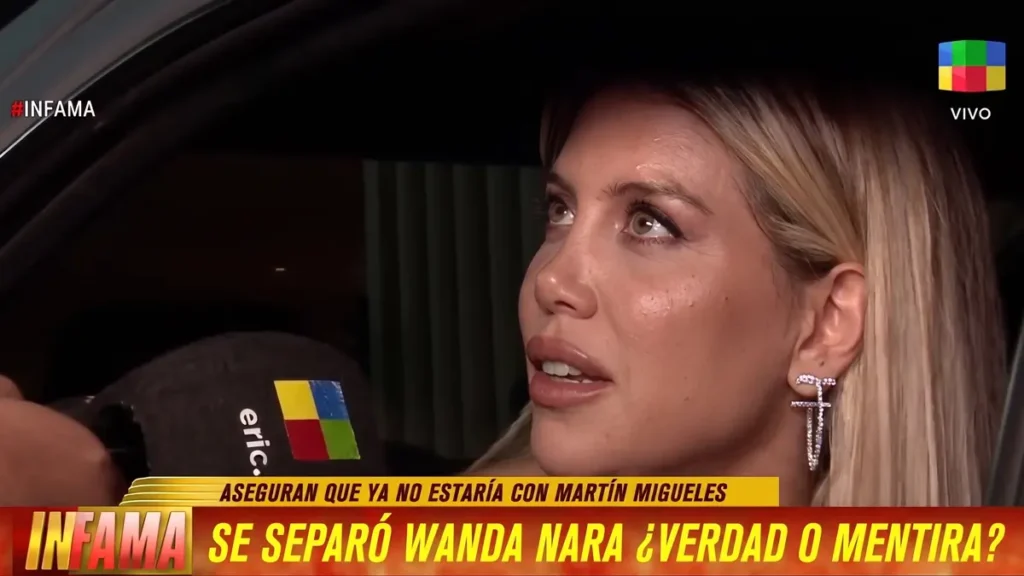 Wanda Nara en medio de rumores de separación con Martín Migueles y dudas planteadas en Infama.